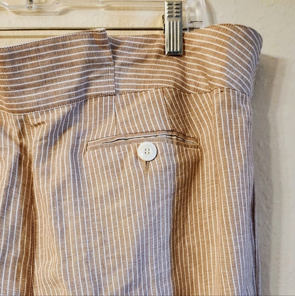 Lane Bryant Linen Blend Wide Leg Pants Sz 16 Pockets Breathable Boho Classic - Picture 11 of 12